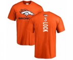 Denver Broncos #3 Drew Lock Orange Backer T-Shirt