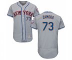 New York Mets Daniel Zamora Grey Road Flex Base Authentic Collection Baseball Player Jersey