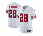 San Francisco 49ers #28 Jerick McKinnon White Rush Stitched NFL Vapor Untouchable Limited Jersey