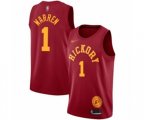 Indiana Pacers #1 T.J. Warren Authentic Red Hardwood Classics Basketball Jersey