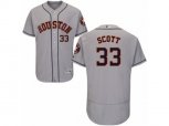 Houston Astros #33 Mike Scott Grey Flexbase Authentic Collection MLB Jersey