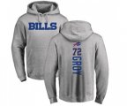Buffalo Bills #72 Ryan Groy Ash Backer Pullover Hoodie
