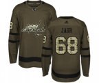 Washington Capitals #68 Jaromir Jagr Authentic Green Salute to Service NHL Jersey