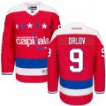 Washington Capitals #9 Dmitry Orlov Authentic Red Third NHL Jersey