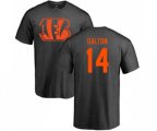 Cincinnati Bengals #14 Andy Dalton Ash One Color T-Shirt