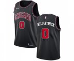 Chicago Bulls #0 Sean Kilpatrick Authentic Black Basketball Jersey Statement Edition