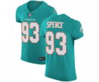 Miami Dolphins #93 Akeem Spence Aqua Green Team Color Vapor Untouchable Elite Player Football Jersey