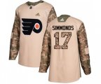 Adidas Philadelphia Flyers #17 Wayne Simmonds Authentic Camo Veterans Day Practice NHL Jersey