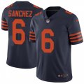 Chicago Bears #6 Mark Sanchez Navy Blue Alternate Vapor Untouchable Limited Player NFL Jersey