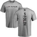 Los Angeles Kings #5 Christian Folin Ash Backer T-Shirt