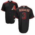 Arizona Diamondbacks #3 Daniel Descalso Authentic Black Brick Alternate Home Cool Base MLB Jersey