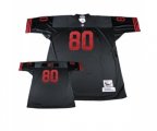 San Francisco 49ers #80 Jerry Rice Authentic Black Throwback Football Jersey