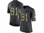 Seattle Seahawks #91 Cassius Marsh Limited Black 2016 Salute to Service NFL Jersey