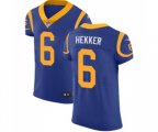 Los Angeles Rams #6 Johnny Hekker Royal Blue Alternate Vapor Untouchable Elite Player Football Jersey