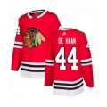 Chicago Blackhawks #44 Calvin De Haan Authentic Red Home Hockey Jersey