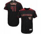 Arizona Diamondbacks #41 Wilmer Flores Black Alternate Authentic Collection Flex Base Baseball Jersey