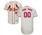 St. Louis Cardinals Customized Cream Alternate Flex Base Authentic Collection Baseball Jersey