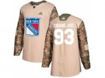 Adidas New York Rangers #93 Mika Zibanejad Camo Authentic Veterans Day Stitched NHL Jersey
