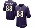 Baltimore Ravens #88 Ty Montgomery Game Purple Team Color NFL Jersey