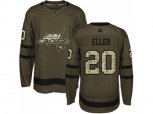 Washington Capitals #20 Lars Eller Green Salute to Service Stitched NHL Jersey