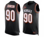 Cincinnati Bengals #90 Michael Johnson Limited Black Player Name & Number Tank Top Football Jersey
