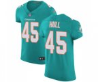 Miami Dolphins #45 Mike Hull Elite Aqua Green Team Color Football Jersey