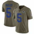 Dallas Cowboys #5 Dan Bailey Limited Olive 2017 Salute to Service NFL Jersey