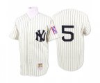 1939 New York Yankees #5 Joe DiMaggio Authentic White Throwback MLB Jersey