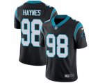 Carolina Panthers #98 Marquis Haynes Black Team Color Vapor Untouchable Limited Player Football Jersey