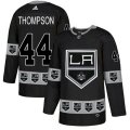 Los Angeles Kings #44 Nate Thompson Authentic Black Team Logo Fashion NHL Jersey