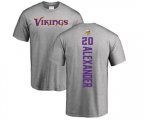 Minnesota Vikings #20 Mackensie Alexander Ash Backer T-Shirt