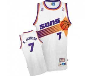 Phoenix Suns #7 Kevin Johnson Swingman White Throwback Basketball Jersey