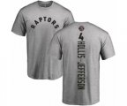 Toronto Raptors #4 Rondae Hollis-Jefferson Ash Backer T-Shirt