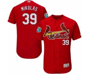 St. Louis Cardinals #39 Miles Mikolas Red Alternate Flex Base Authentic Collection MLB Jersey