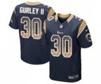 Los Angeles Rams #30 Todd Gurley Elite Navy Blue Home Drift Fashion Football Jersey