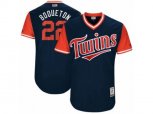 Minnesota Twins #22 Miguel Sano Boqueton Authentic Navy Blue 2017 Players Weekend MLB Jersey