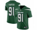 New York Jets #91 Bronson Kaufusi Green Team Color Vapor Untouchable Limited Player Football Jersey