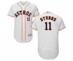 Houston Astros Garrett Stubbs White Home Flex Base Authentic Collection Baseball Player Jersey