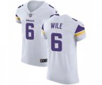 Minnesota Vikings #6 Matt Wile White Vapor Untouchable Elite Player Football Jersey