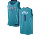 Charlotte Hornets #1 Muggsy Bogues Authentic Teal Basketball Jersey - Icon Edition
