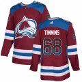 Colorado Avalanche #68 Conor Timmins Authentic Burgundy Drift Fashion NHL Jersey