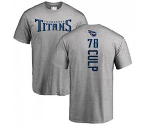 Tennessee Titans #78 Curley Culp Ash Backer T-Shirt