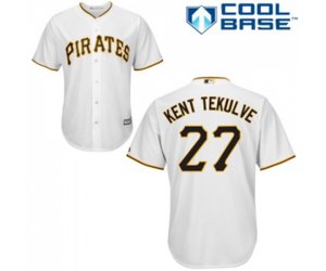 Pittsburgh Pirates #27 Kent Tekulve Replica White Home Cool Base Baseball Jersey