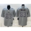 Las Vegas Raiders #83 Darren Waller Grey Atmosphere Fashion 2022 Vapor Untouchable Stitched Limited Jersey