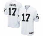 Oakland Raiders #17 Dwayne Harris Game White NFL Jersey