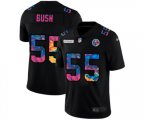 Pittsburgh Steelers #55 Devin Bush Multi-Color Black 2020 NFL Crucial Catch Vapor Untouchable Limited Jerse