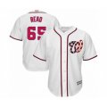 Washington Nationals #65 Raudy Read Authentic White Home Cool Base Baseball Player Jersey