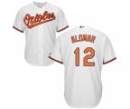 Baltimore Orioles #12 Roberto Alomar Replica White Home Cool Base Baseball Jersey
