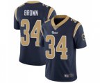 Los Angeles Rams #34 Malcolm Brown Navy Blue Team Color Vapor Untouchable Limited Player Football Jersey
