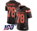 Cleveland Browns #78 Greg Robinson Brown Team Color Vapor Untouchable Limited Player 100th Season Football Jersey